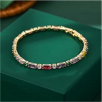 Bracelets For Womens Colourful Women's Chain Bracelet - Fashionable & Versatile Hand Accessory-white