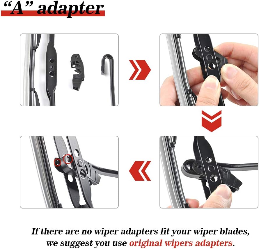 Replacement for Chevrolet Silverado 1500 2500 3500 Windshield Wiper Blades - 22"+22" Front Window Wiper - fit 1999-2006 Vehicles - OTUAYAUTO Factory Aftermarket