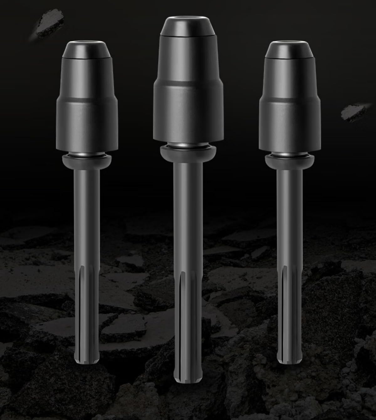 Adapter do wiertarki udarowej SDS MAX na SDS Plus z trzpieniem konwertera, szybkie narzędzie do młotów obrotowych i rozbiórkowych, srebrny