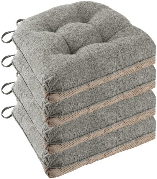 FlyGulls Non Slip Chair Cushions for Dining Chairs Set of 4 Kitchen