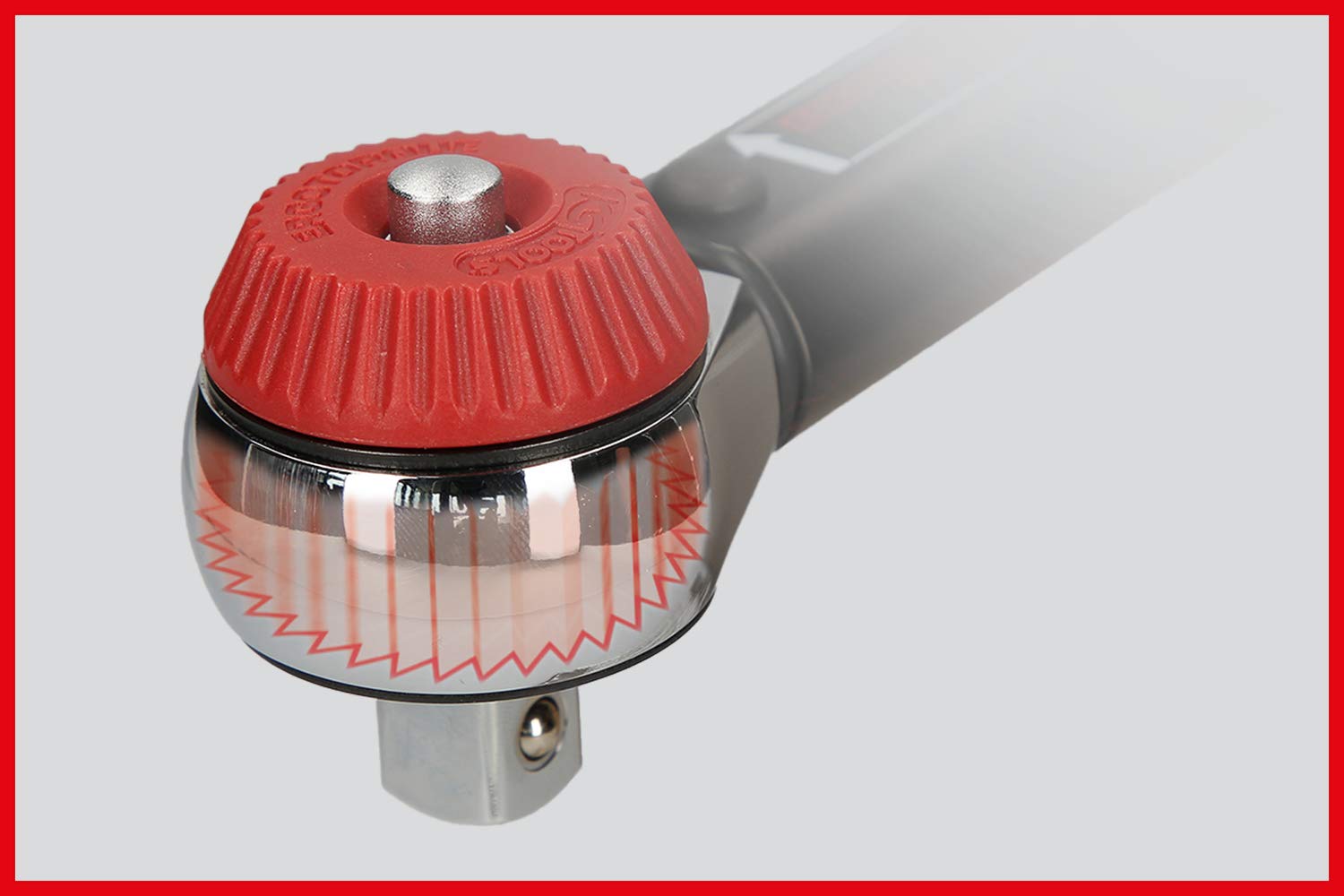 KS Tools 516.1402 Llave dinamométrica de carraca 1/4" ERGOTORQUE®precision con mando giratorio, 1-5 Nm