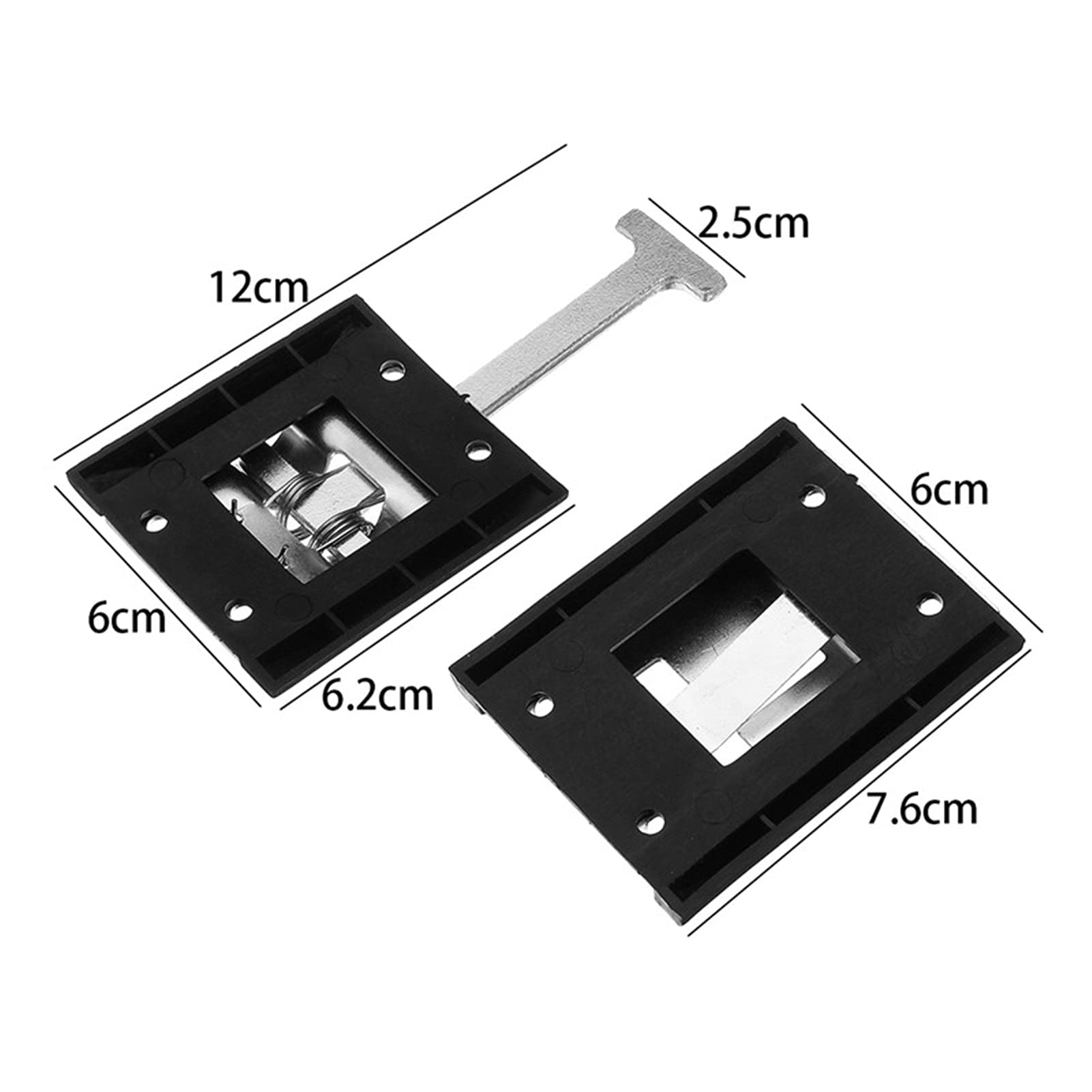 ZEALfix Fermaporta Camper 2 PZ Blocco Porta per Roulotte Serratura Accessori Rimorchio Caravan Camper Gancio di Plastica Staffa Ricambi