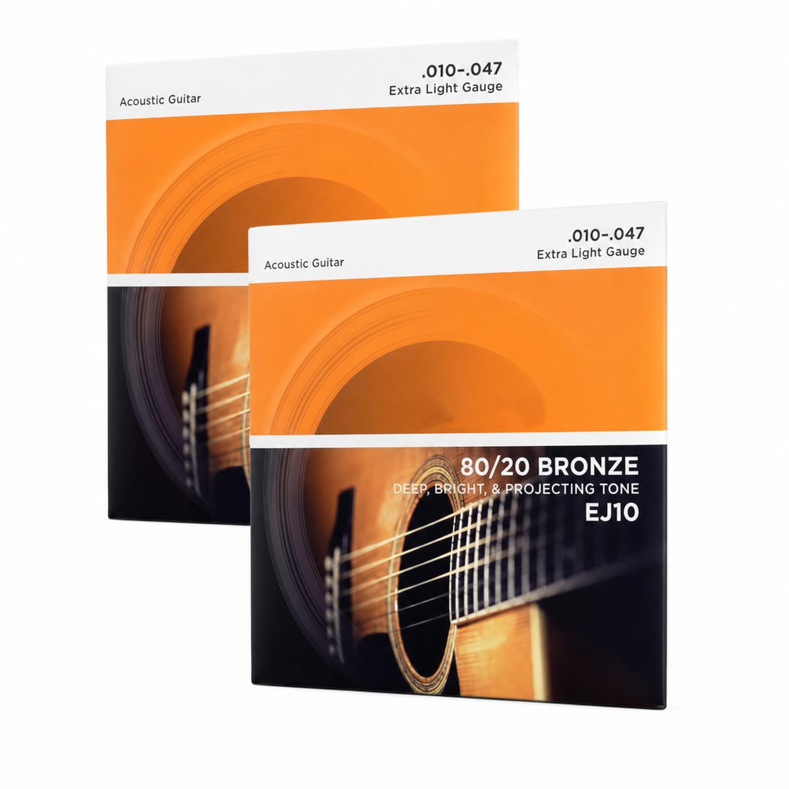 2PCS Acoustic Guitar Strings, Extra Light Gauge 80/20 Bronze Guitar Strings Set Acoustic, Hexagonal Core Replacement String Guitar Bundle for Beginners-image-36