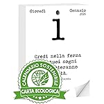 Immagine di Calendario Geniale 2026. Il Primo e L’Originale. Idea Regalo Filosofico. Calendario Eco Sostenibile da tavolo con scatola regalo. Ogni giorno Frasi Filosofiche. Bonus digitali. Ricarica 10 x 14 cm.