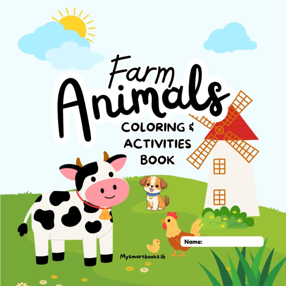 Farm Animals: coloring & Activities Book