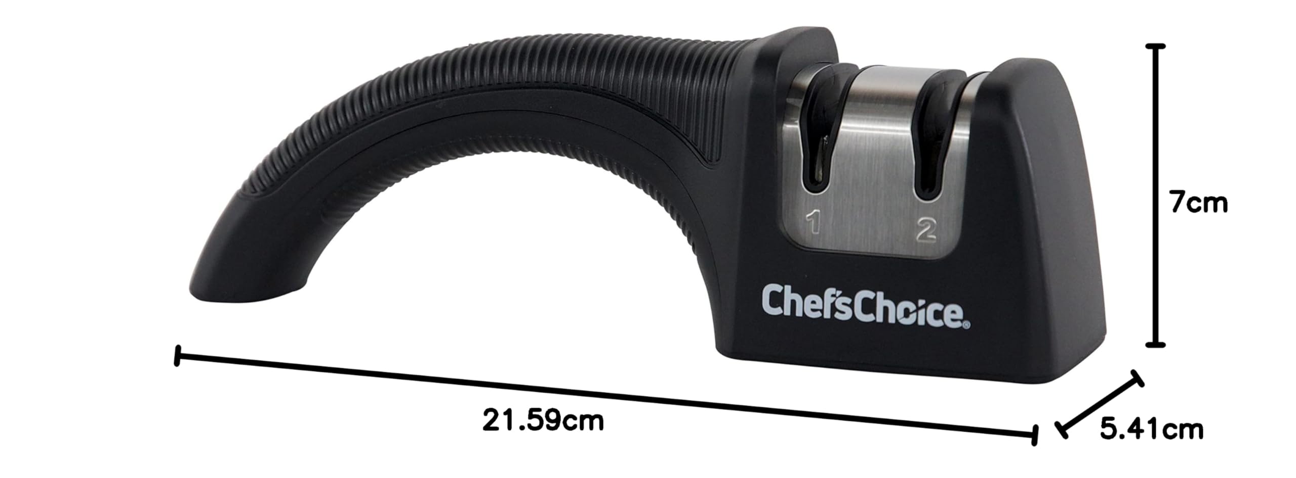 Chef'sChoice 4650100 465 - Cuchillo de cocina (filo recto, 2 niveles), color negro