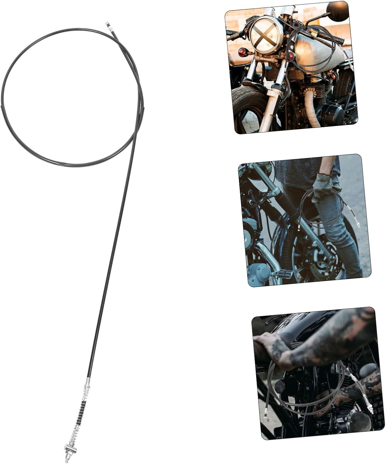 Motorcycle Brake Line Go Kart Atv Cable 215cm Stroke 14.8cm Travel Electric Bicycle Brake Cable High-braking Power