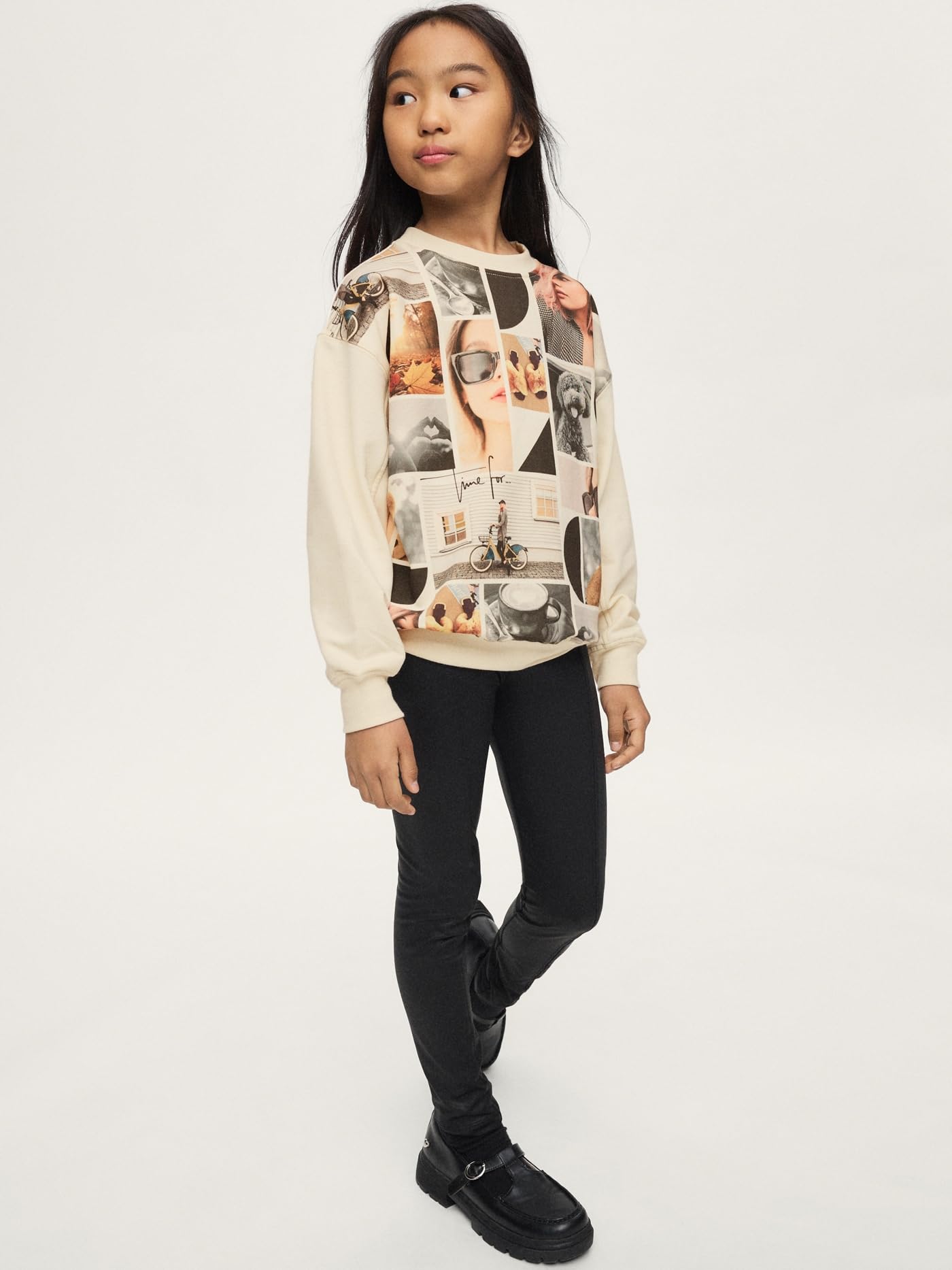 Mayoral Compl. Leggings Fleece per Bambine e Ragazze Nero