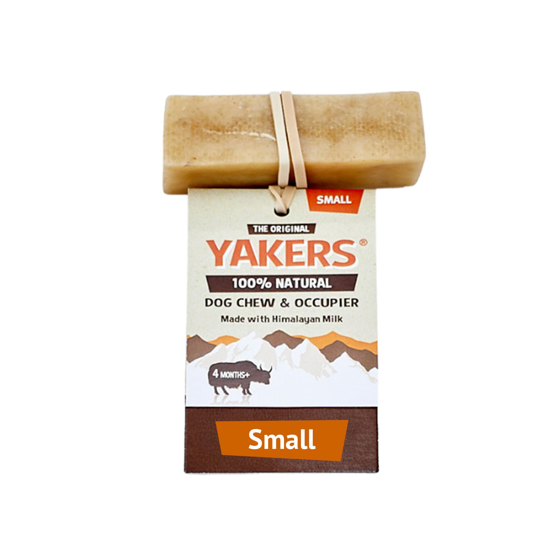 YAKERS Natural Chews for Dogs, Original, Small (Pack of 1) - Natural Dog Treats & Occupier Chews - Dry Himalayan Dog Chew Bar, Durable and Healthy Dog Chew, Natural Dog Chews & Dog Treats