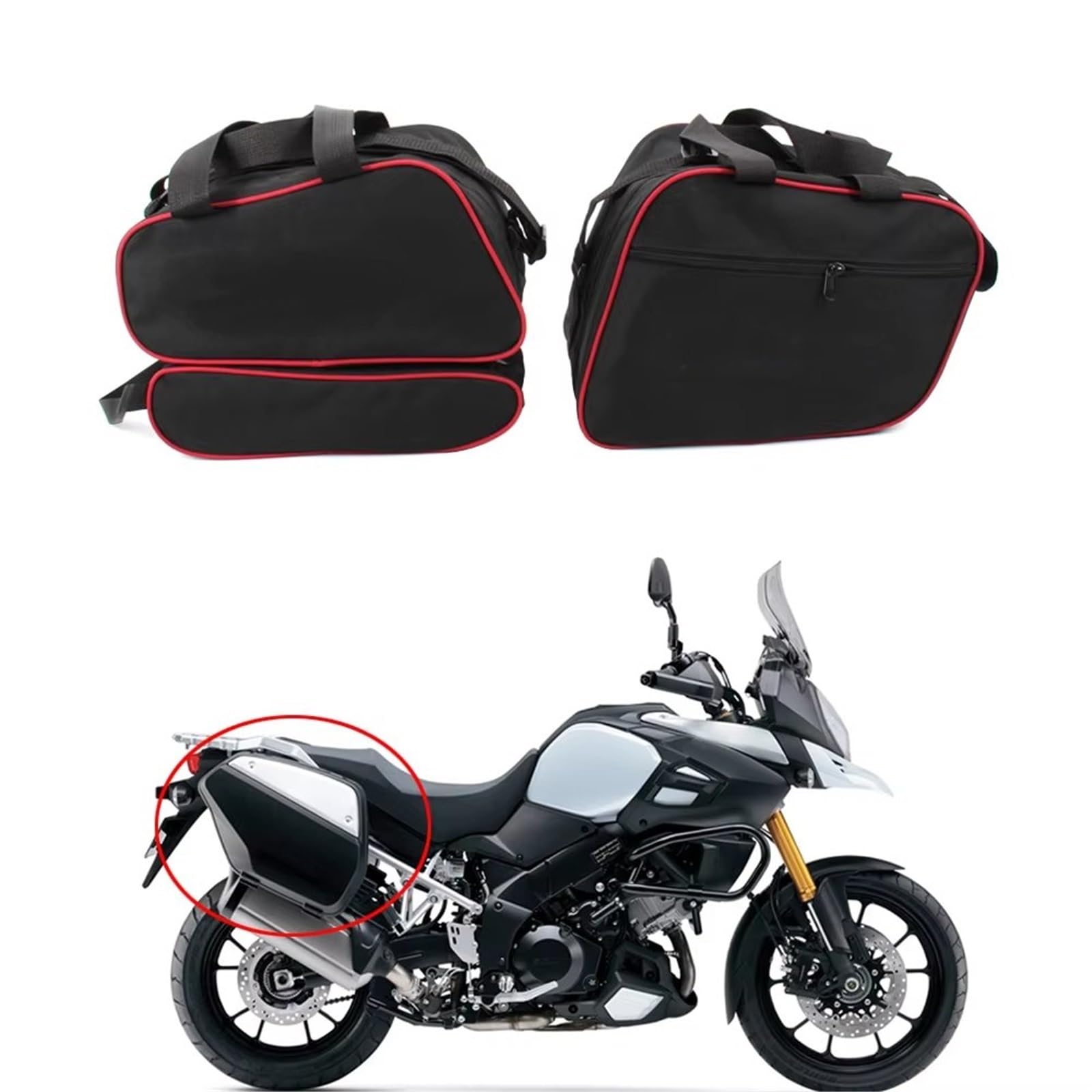Borse Laterali Impermeabili Per Moto SUZUKI V-Strom DL650 E DL1000 – Portaoggetti Per Sella E Attrezzi, Da Viaggio