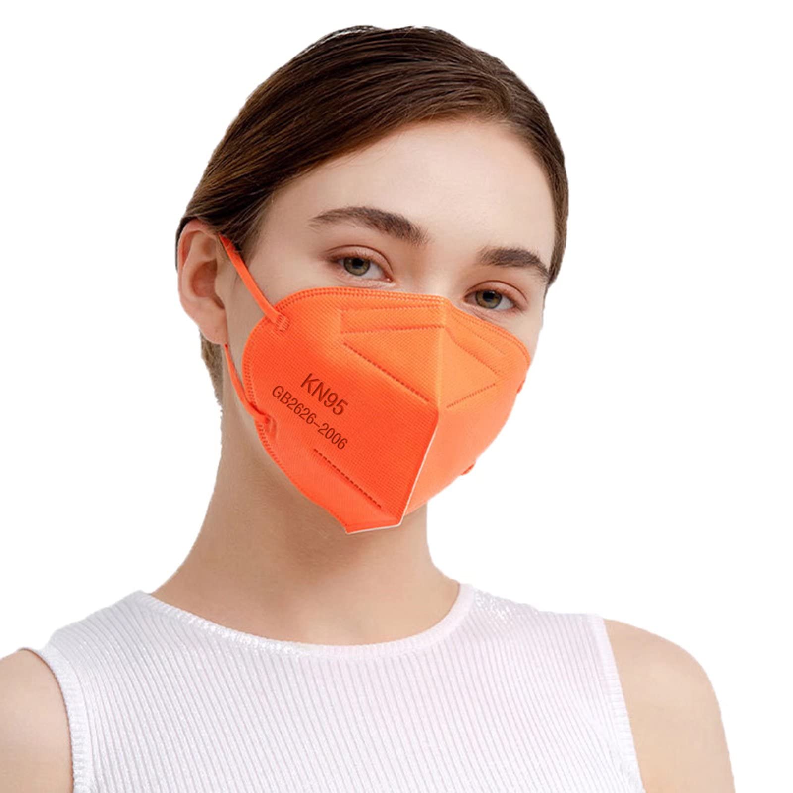 SAROULU 5-Layer Breathable Disposable KN95 Face Masks Respirator Cup Dust Safety Protection Mask