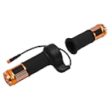 Sanpyl Electric Scooter Throttle Grip, Universal E Scooter Handlebar Grip Twist Throttle for SmartGyro Scooters (Gold)