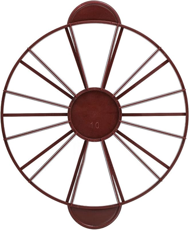 LICAEVEY Divisor de pasteles redondo de grado alimenticio, 10/12 piezas, marcador de rebanadas de pastel, cortador de porciones iguales, herramienta para hornear, cocina casera, plástico de grado alimenticio (rojo oscuro (marrón) 126 g/4,4 oz (280))