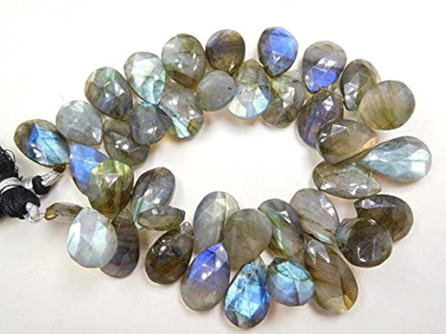 Perles labradorite naturelle facettées pour créer vos bijoux bohèmes chic au quotidien