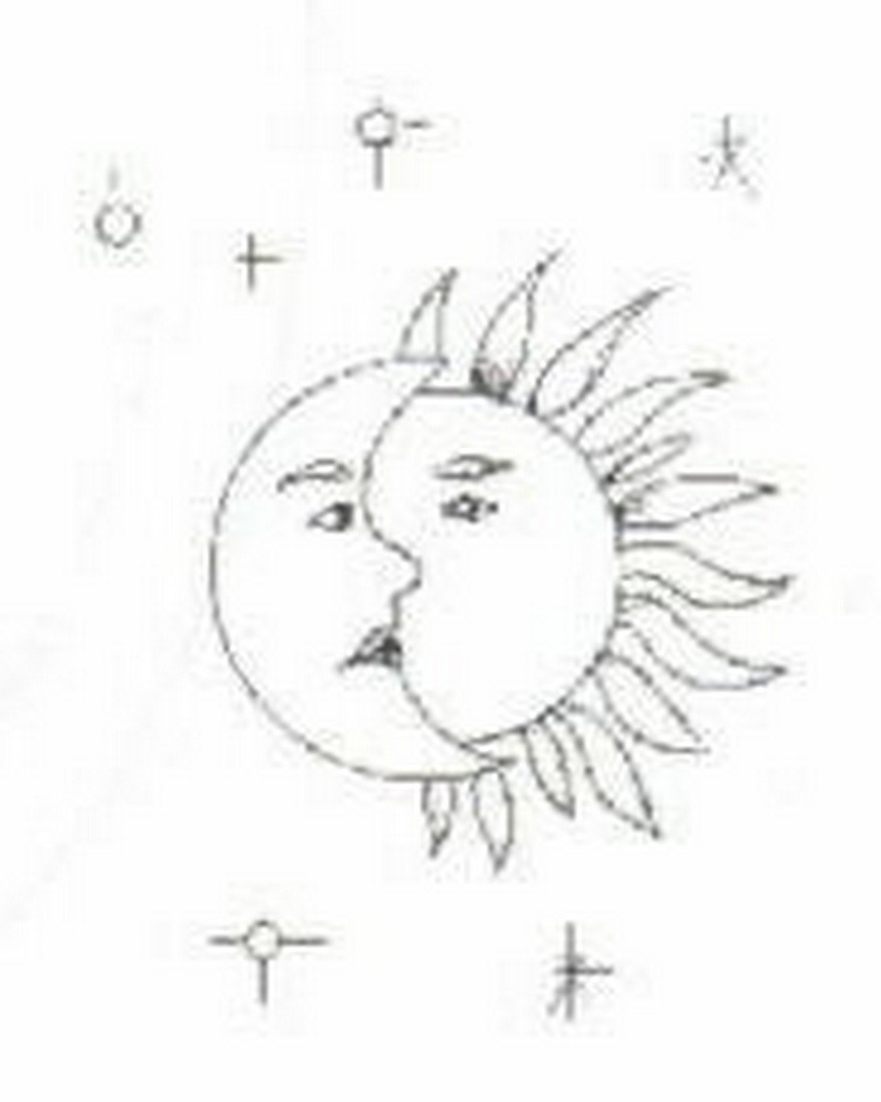 Buy Stained Glass Etched Bevel Oval 4x6 Sun and Moon by Stallings