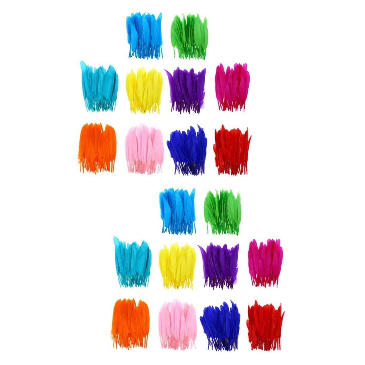 EXCEART 1000 STK Natürliche Federn Handgefertigte Materialien Für Kinder Federn Zum Basteln Kleine Frische Naturfedern Helle Farben Federn Wenig Frisch Kleinkind Kleines Gerades Messer