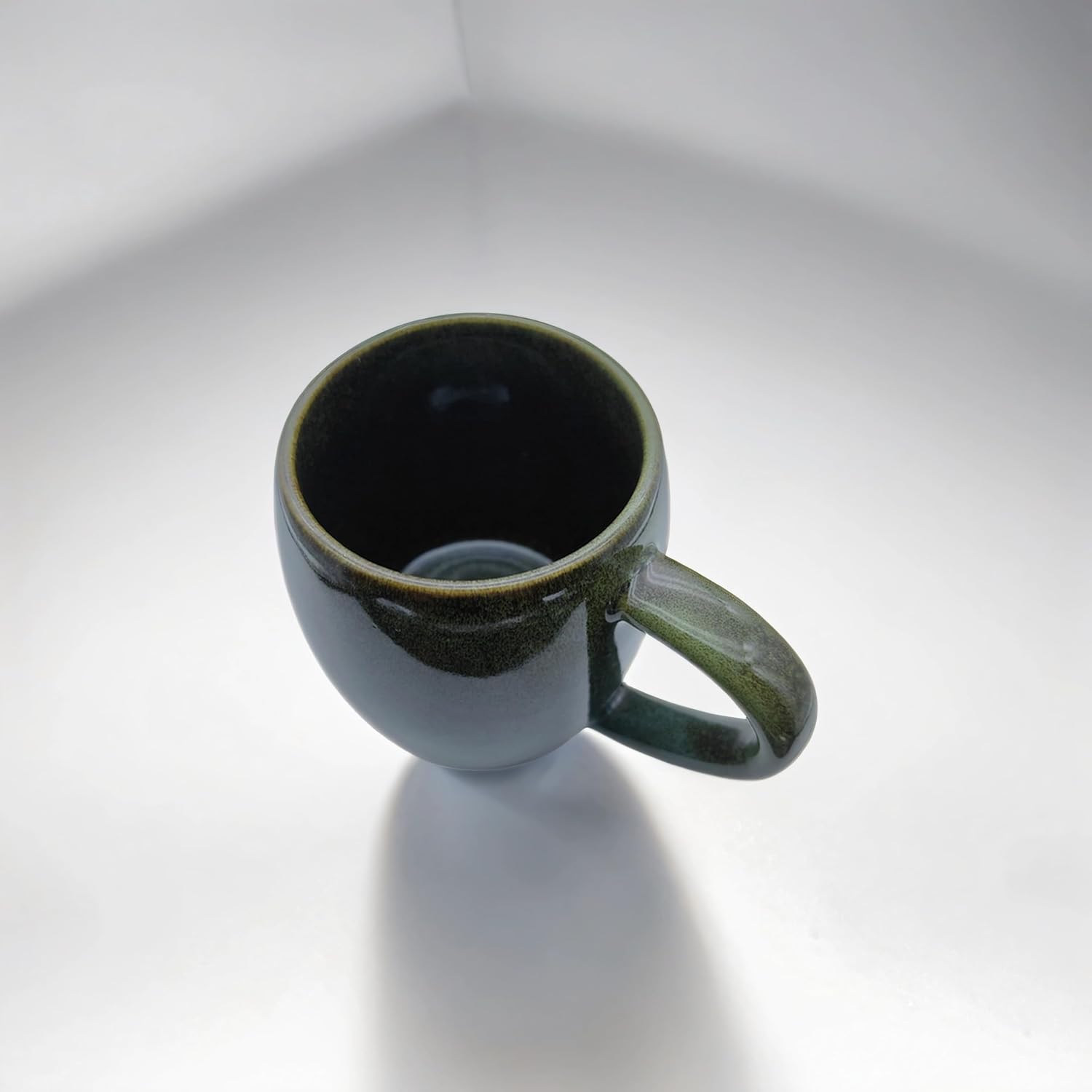 Hippo Family Ceramics 22oz Coffee Mug, Handmade Pottery Huge Tea Cup for Office and Home, Microwave and Dishwasher Safe, Great For Latte, Cappuccino, Unique Texture Glaze (Cyan)