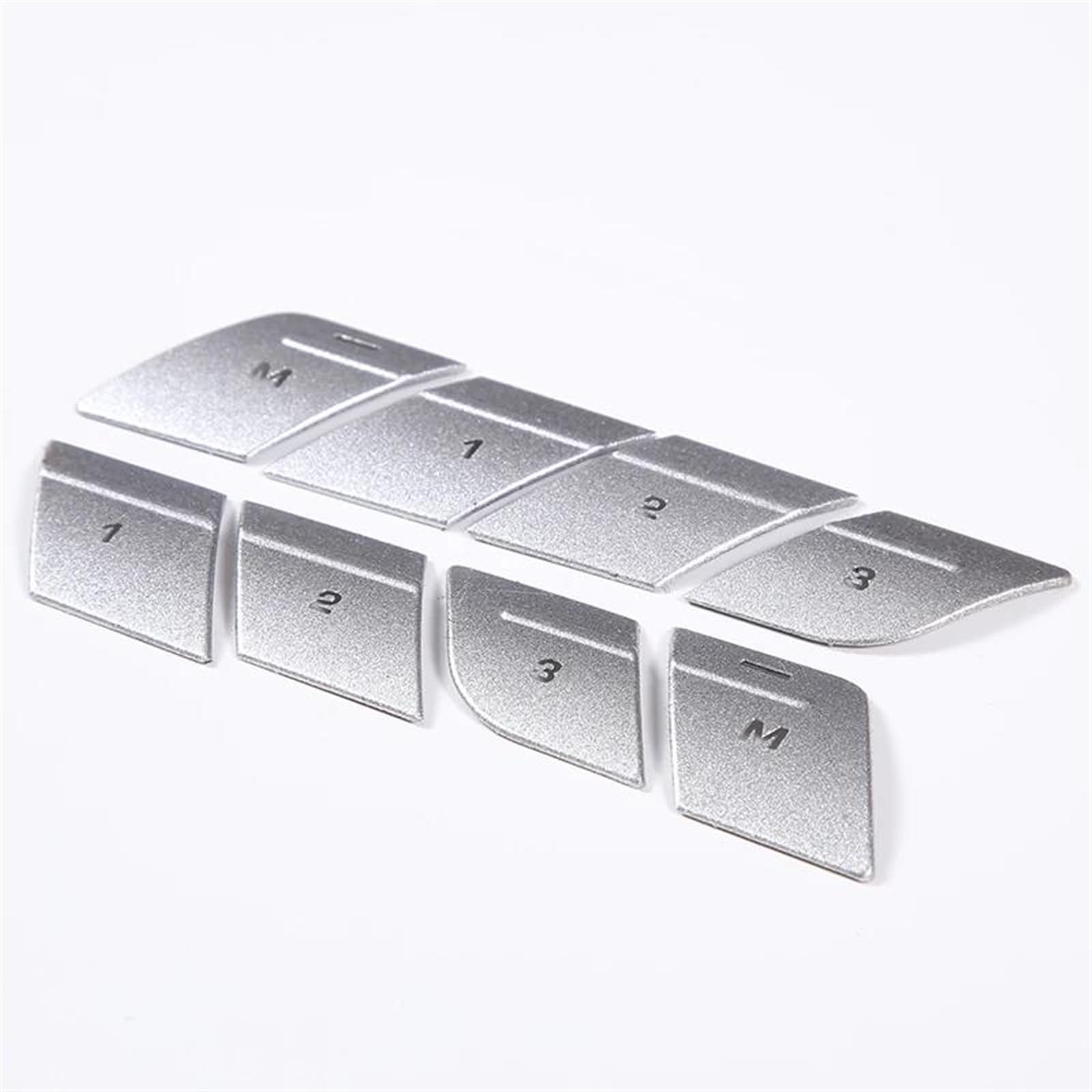 Csspdm Stainless Steel Auto Door Seats Memory Adjusting Push Button Trim Cover Sticker For Jaguar Xj 2010-2019(A)