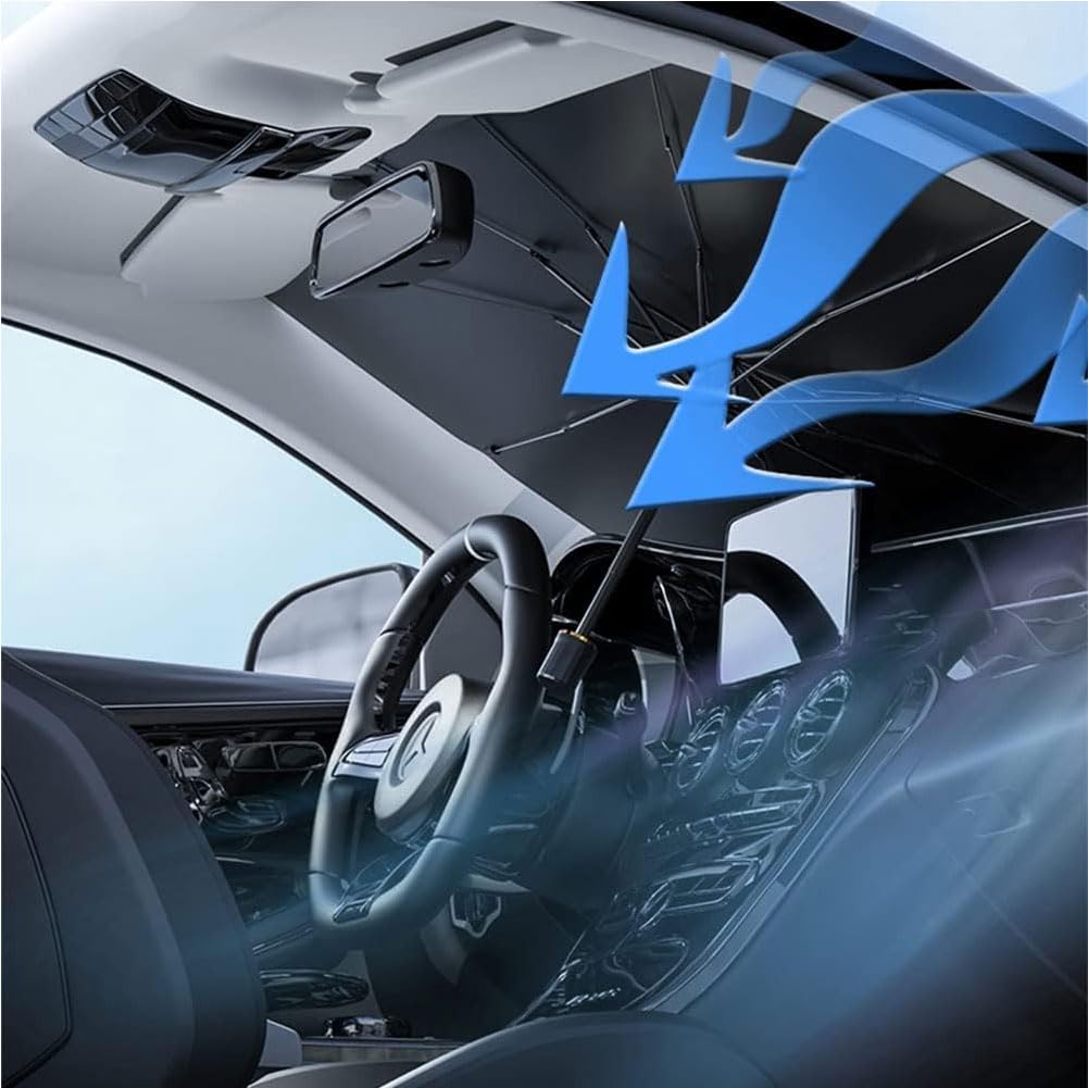 Auto Sonnenschutz Für KIA NIRO 2016-2023 - Faltbarer Windschutzscheiben-Schirm