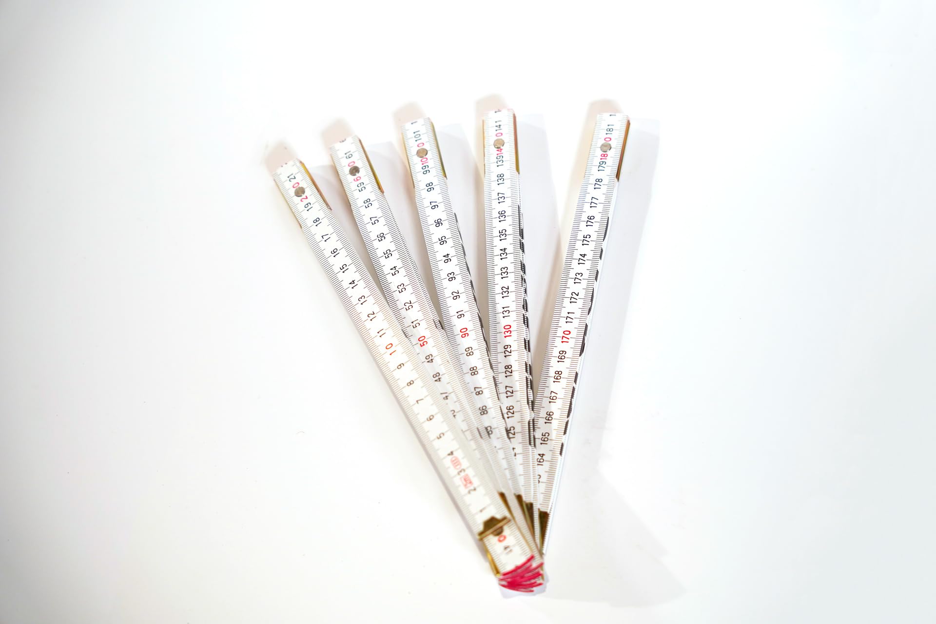 Righello Pieghevole In Legno 2m - 10 Sezioni, Metrico, Per Falegnami E Fai-da-te