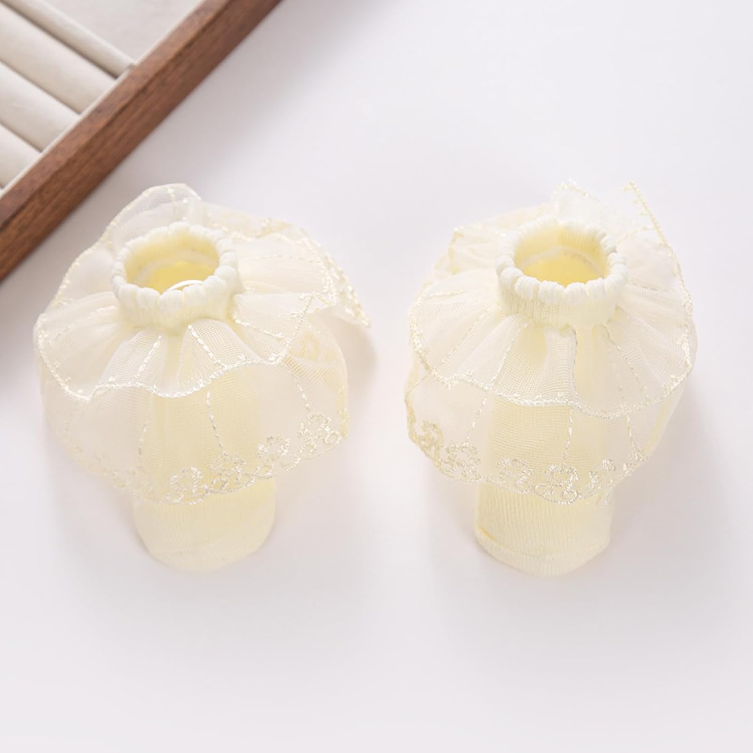 with Lace Embellishment, Cotton Polyester for 0-12 Months Infants Spring Fall Wear