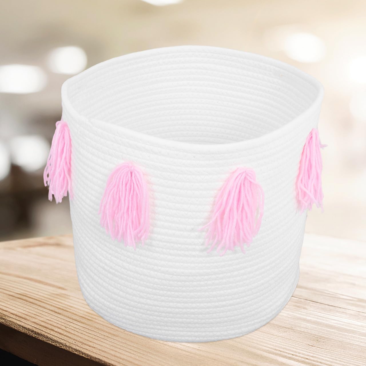 Zerodeko 1pezzi Cestino Portaoggetti Da Scrivania Contenitore Portaoggetti Organizer Per Articoli Vari Rosa Pratico Salvaspazio Facile Usare Pulire Grazioso Elemento Decorativo Casa Regalo
