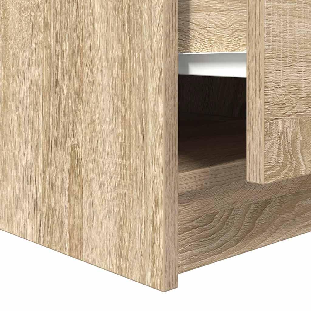 vidaXL Couchtisch mit Schubladen Sonoma-Eiche 70,5x70x40 cm