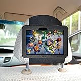 TFY Car Headrest Mount Holder for Kindle Fire HD 7” (Previous Generation), Fast-Attach Fast-Release Edition, Black (Only Fits Kindle Fire HD 7