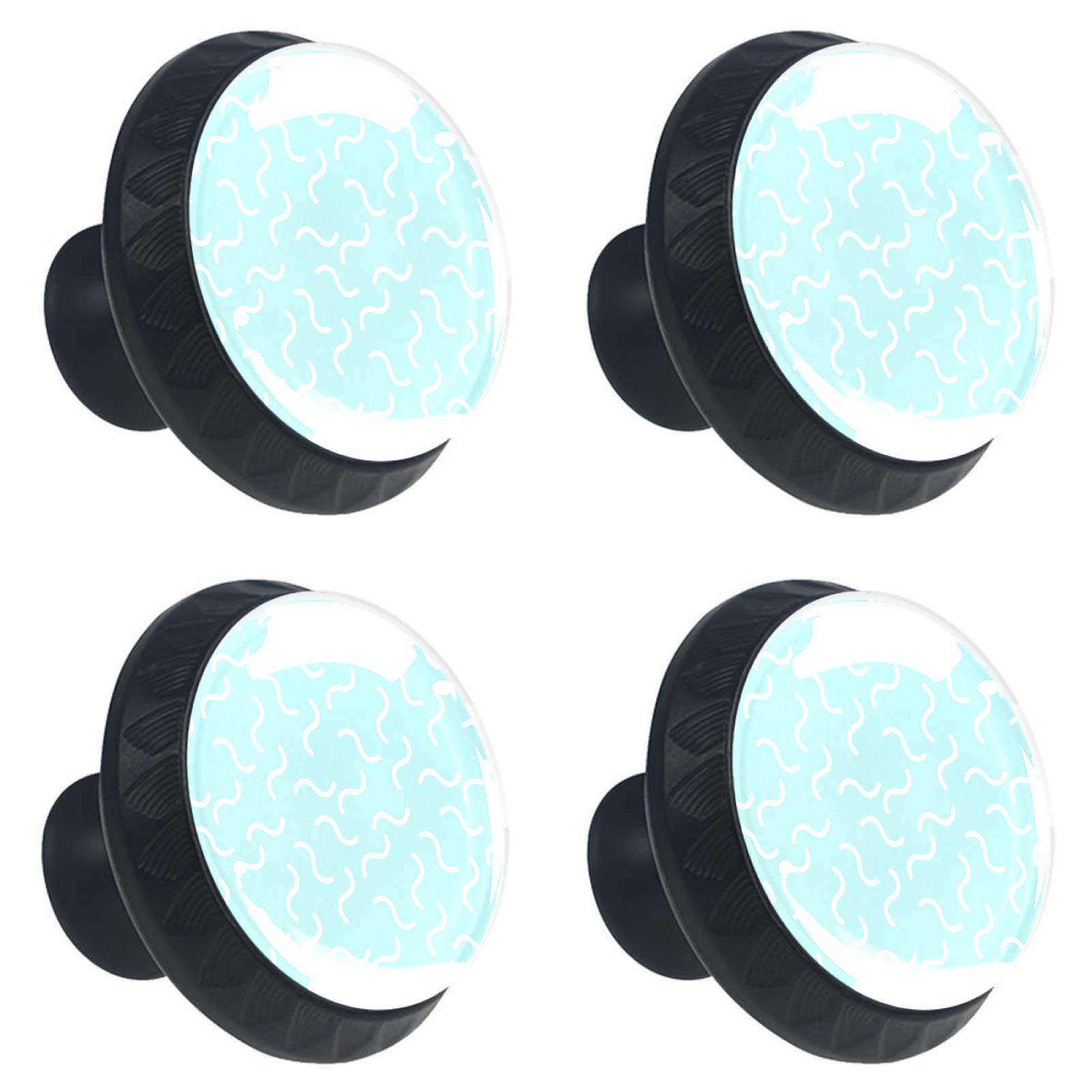 Boutons de tiroir en verre design Memphis de haute qualité artistique