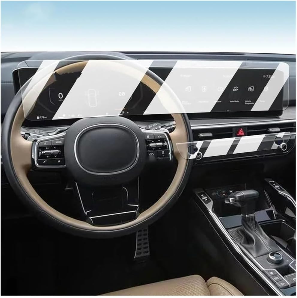 Car Screen Protector for Kia Sorento X-Pro SX 2024, Car Radio Stereo Tempered Glass GPS Foils High Definition Protective Film No Glare Fingerprints Scratch