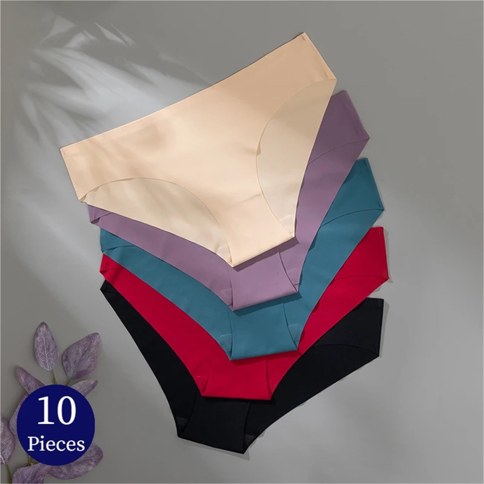 10 pièces/Ensemble Culottes sans Couture for Femmes, sous-vêtements, Slips de Sport(L,Set 4)