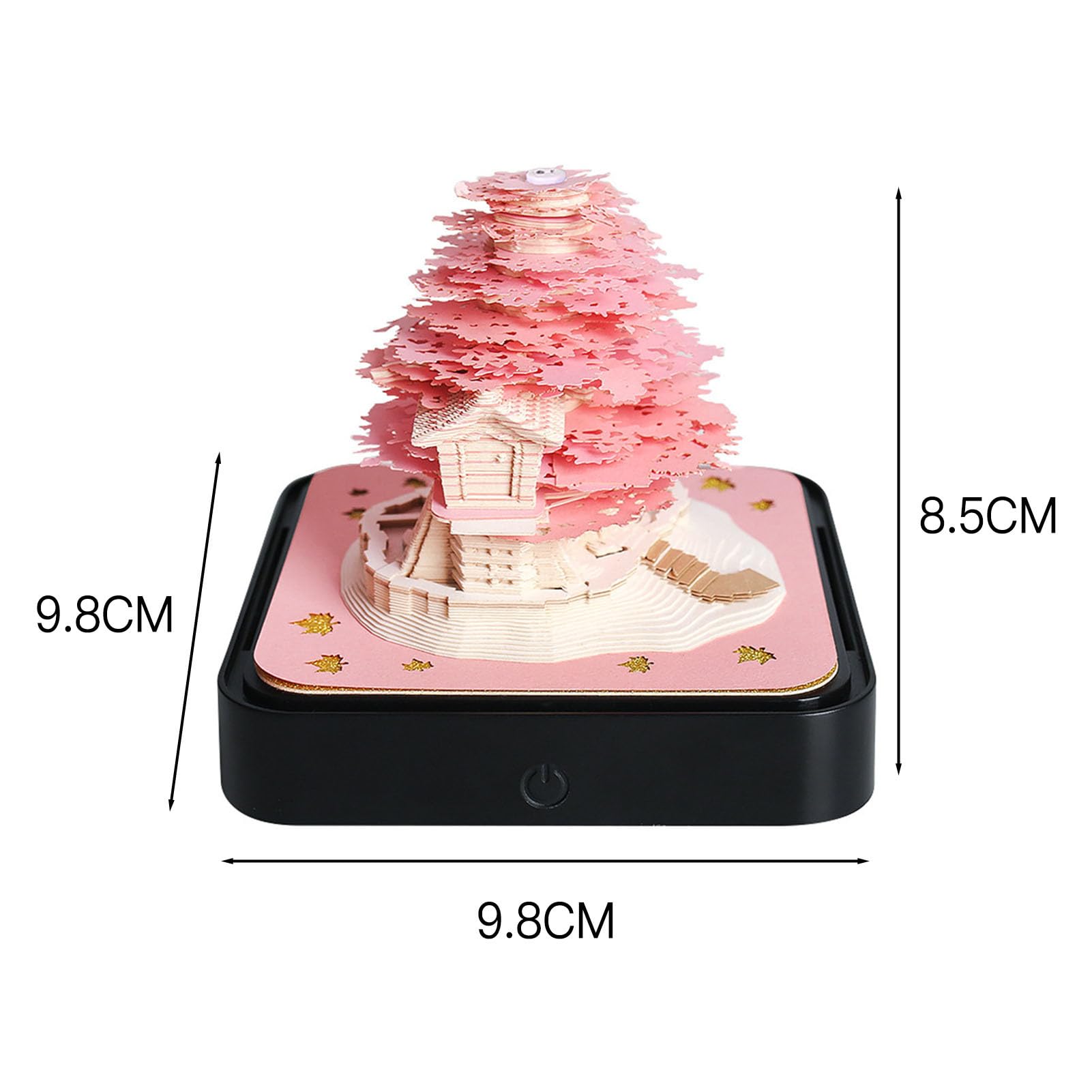 2026 3D Arbre De Noël Calendrier Bloc-notes Calendrier Déchirer Papier Sculpture Art Bricolage Pense-bête Décor De Bureau Pour Les Cadeaux Du Nouvel An