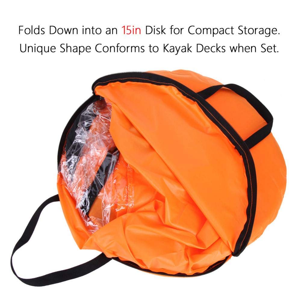 Keenso Kayak Wind Sail, Kayak Pieghevole e Compatto Sottovento Vela Leggera Vento Sottovento Paddle Sail per Kayak Canoa Gommone Paddle Board