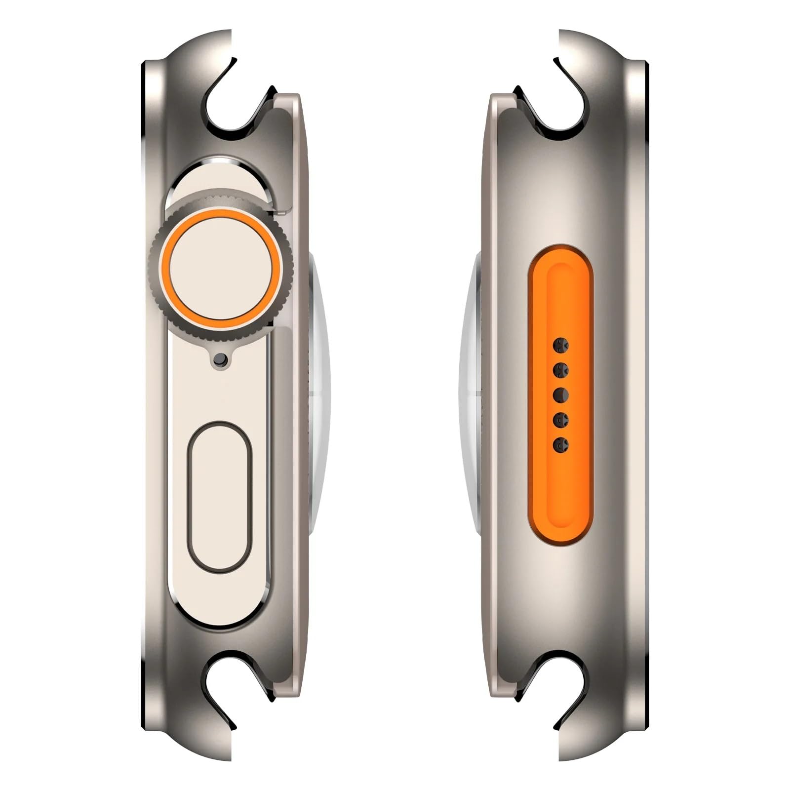 EPANO Custodia protettiva in metallo per Apple Watch 46mm 45mm 44mm Cover protettiva per telaio per iWatch Series 10 9 8 7 6 5 SE Passa a Ultra 2 49mm WatchCase