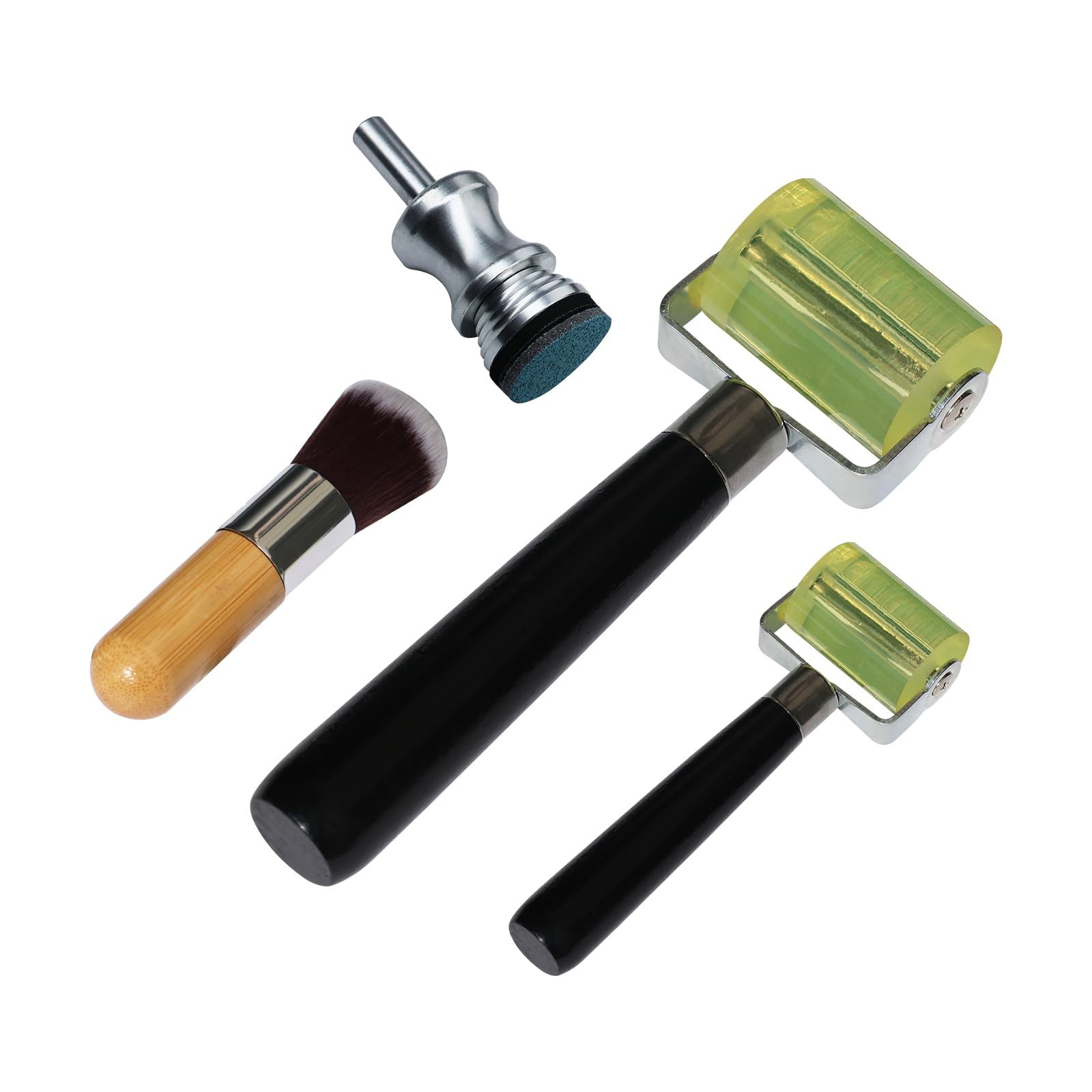 2,5 cm & 5,1 cm Laubnahtrolle, Glättungswerkzeug, Staubbürste, für drehbare Metallblätter in Automobilqualität (Rolle und Staubwedel), 2,5 cm Blattspinnerwerkzeug, entsperrt 3D-Effekte, verbessert