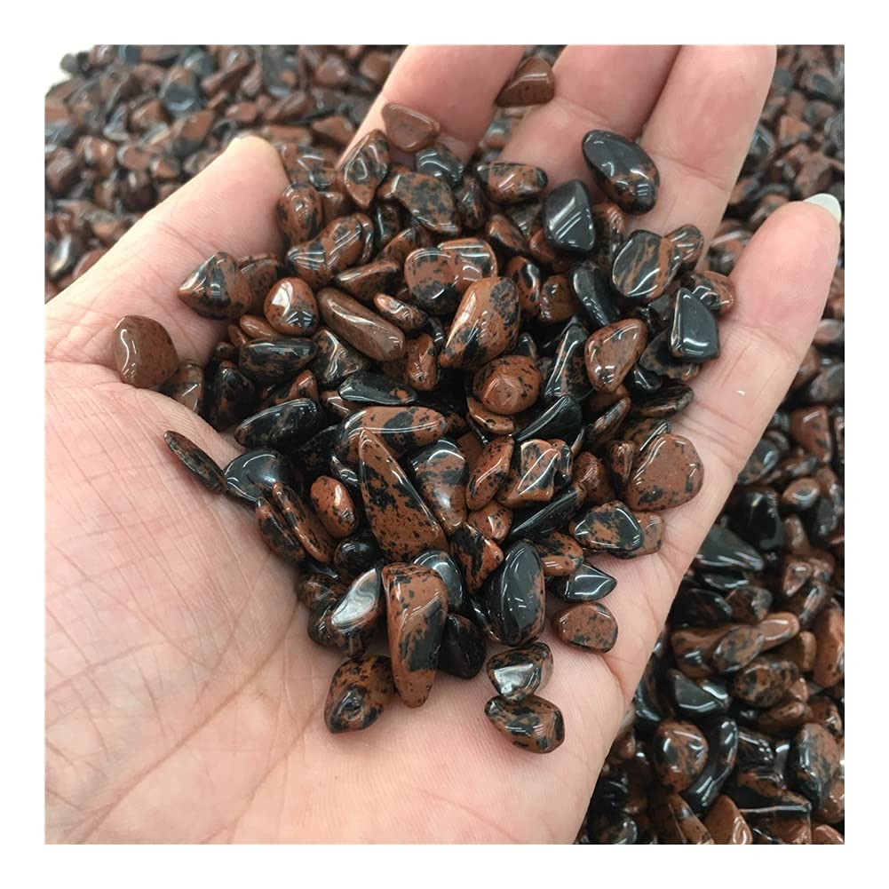 Regalo Ossidiana Rossa Naturale Ghiaia Arenaria Pietra di Cristallo Pietra for Acquario, Pietra da Giardino Pietra Decorativa for PEIQIYIN Raccolta domiciliare(Size:500g)