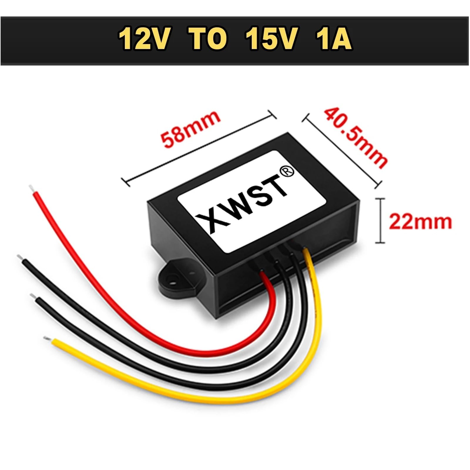 12V bis 15V Step-Up-Boost-DC-DC-Wandler 1~30A Spannungsreglermodul Solar-Wechselrichter-Hybrid(1A ABS Platisc L)
