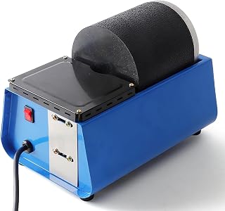 Electric Rock Tumbler Machine, Rock Tumbler Kit, Speed 2700 Rpm, Barrel Rotation 118 Rpm, With Leakproof Rubber Barrel, For Smoothing Stones, Crystals, Glass, Metal, Silent Operation