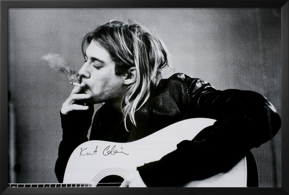 kurt cobain black guitar