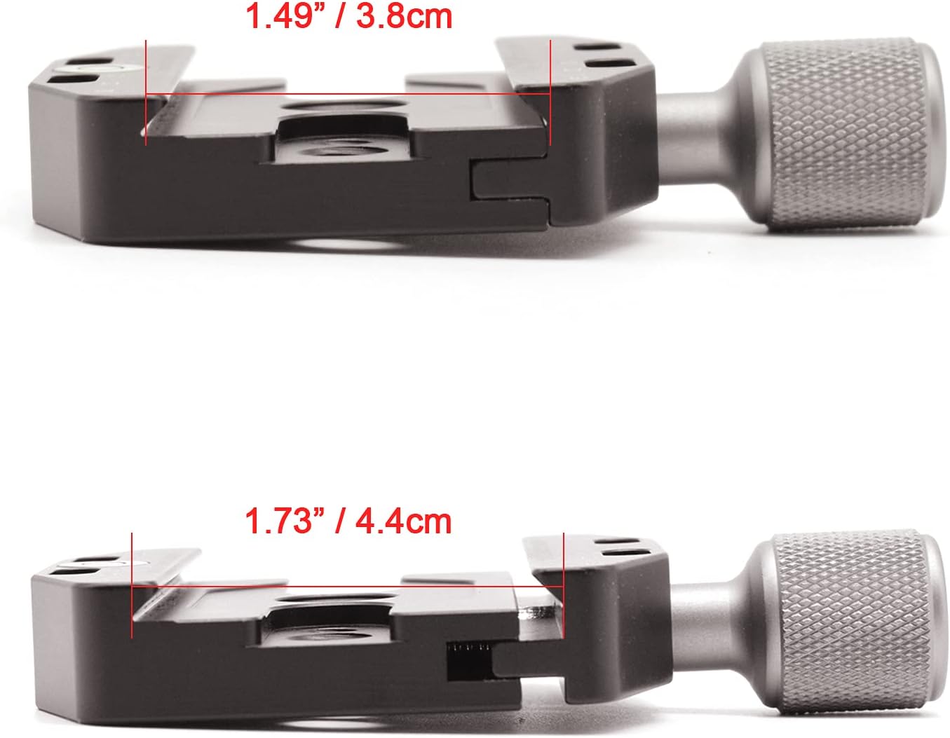 Fotoconic Metal CL-70N 70mm Quick Release Plate QR Clamp for Tripod Ball Head Compatible with Arca Style Plate, Camera Bars, Multi-Purpose Rails