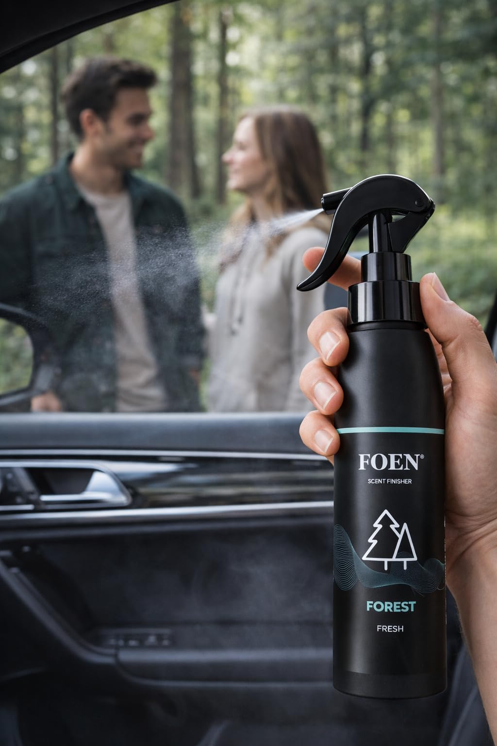 FOEN Senteur Finisseur de parfum | Haute qualité pour voiture et désodorisant | Finition durable | Parfum parfait pour voiture, maison, bureau 200 ml – Forêt