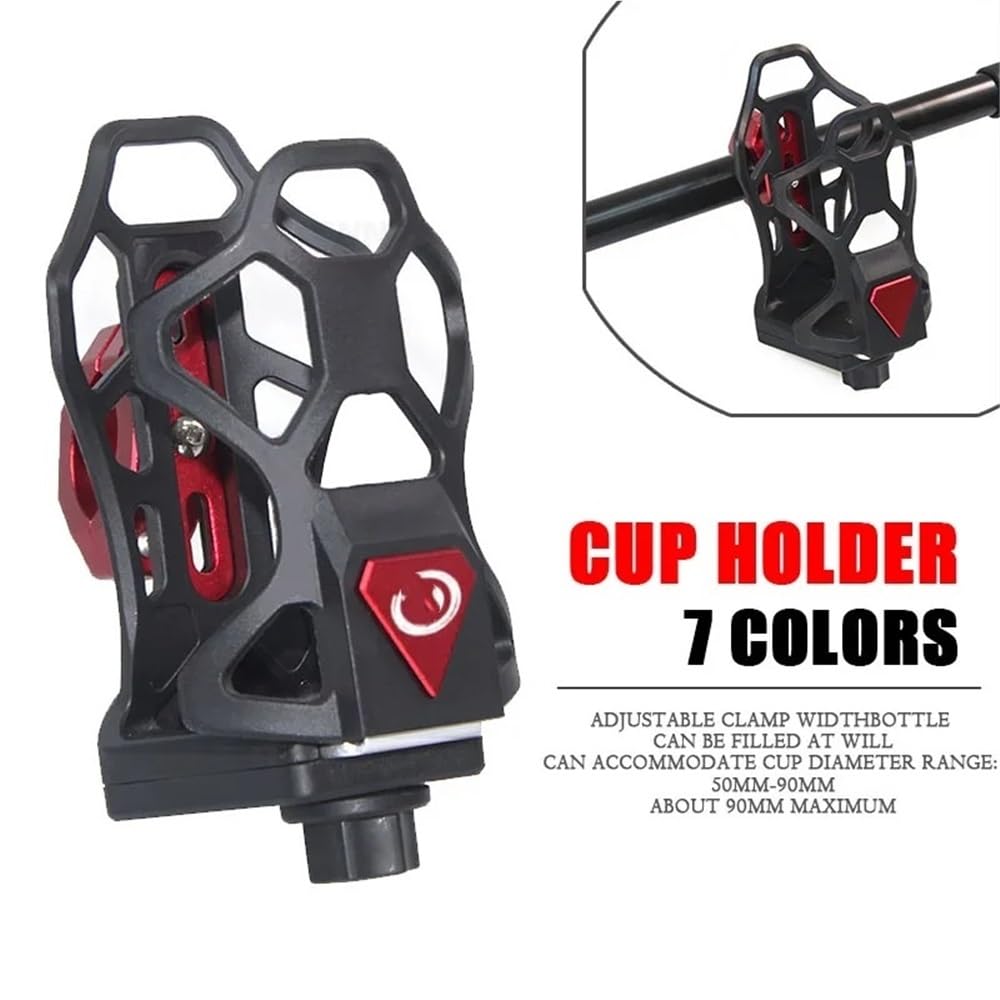 Flaschenhalter Motorrad Motorrad Tasse Halter Aluminium Einstellbar Für CRUISYM 300 GTS 300i GTS300i Für JOYMAX Z300 Für JETX 125 150 Für MAXSYM 400 TL500