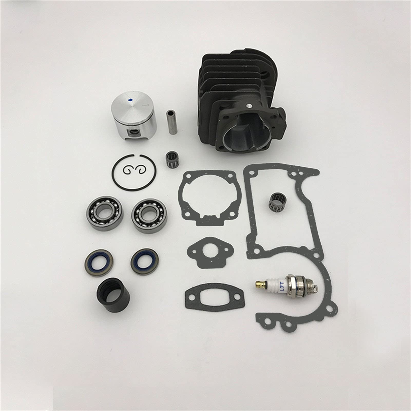 SYQUEST 46mm Zylinderkolbenlager Öldichtungssatz for Husqvarna 50 51 55 Rancher Engine Gas Kettensäge Garten Ersatzteile Zylinderkolbensatz