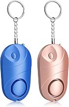 Lot de 2 Alarmes Personnelles Qoosea Safe Sound Alarme de Sécurité Personnelle Porte-clés sirène 140 DB avec Lumière LED, Alarme de Sécurité D'autodéfense D'urgence pour Enfants/Femmes/Personnes âgées
