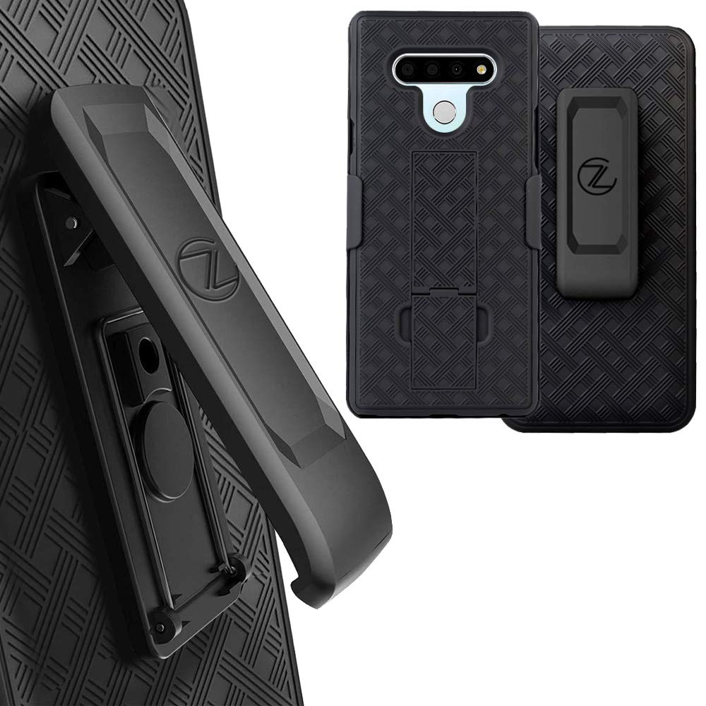 Amazon.com: Zase LG K51 (Boost,Tmobile,Metro) / LG Reflect (TracFone)  Holster Belt Clip Case Tough Super Slim Rugged Protective Cover Armor  Defender Strong Belt Clip Kickstand (A Black Holster Combo Case) : Cell