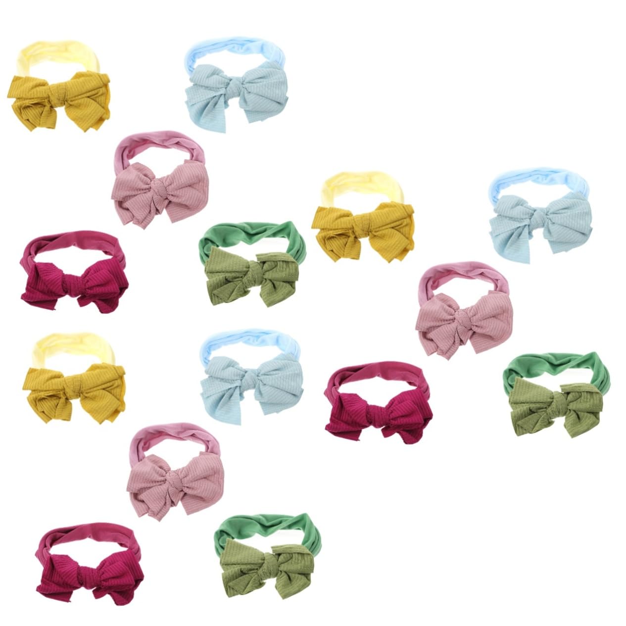 ifundom 15stücke Teiliges Haarband Mit Niedlichen Schleifen Elastische Atmungsaktive Nylon-haaraccessoires Für Neugeborene Für Fotos Und Alltag