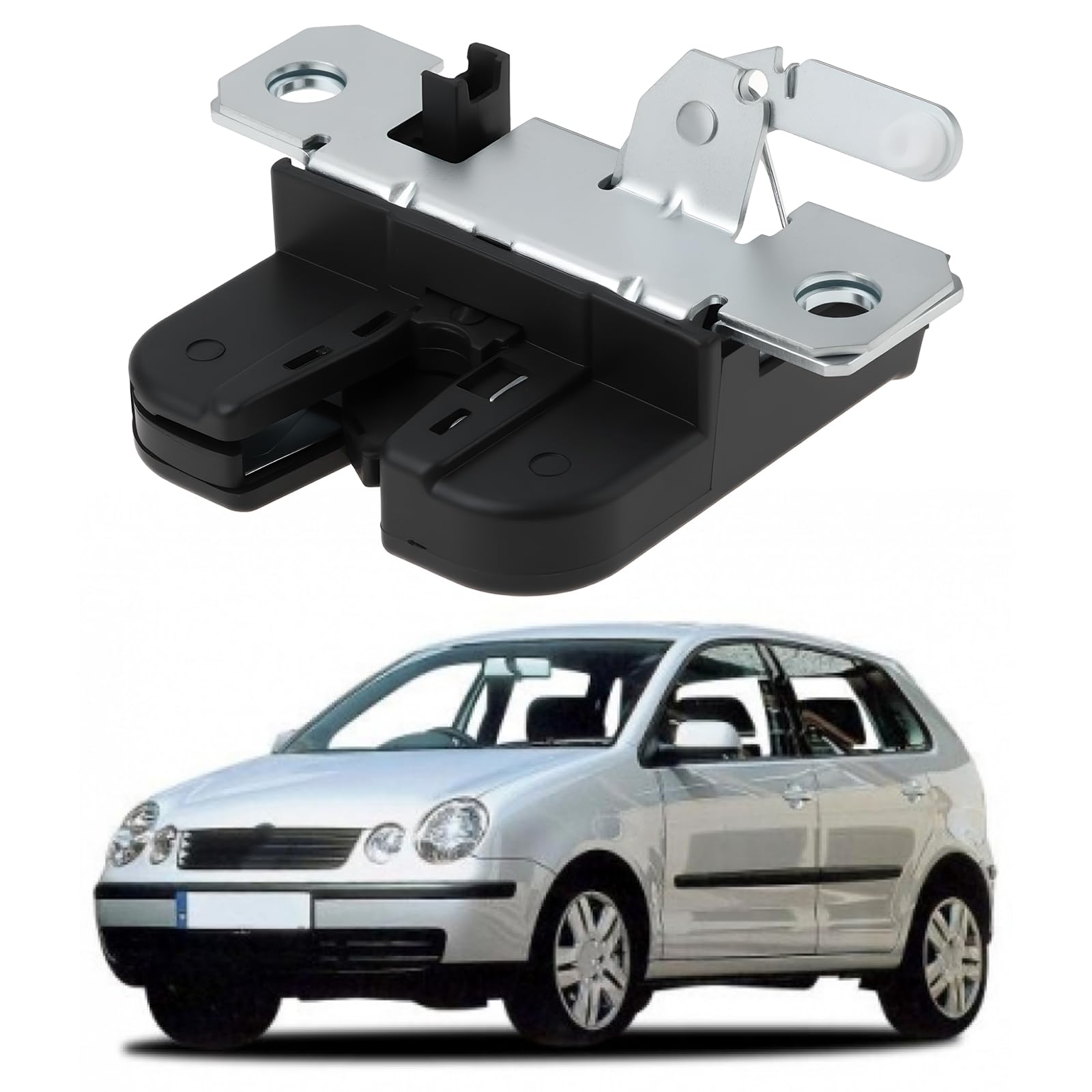EMSea Loquet de Verrouillage du Couvercle de Coffre Arrière 6Q6827505E Compatible avec VW Polo 2001-2009