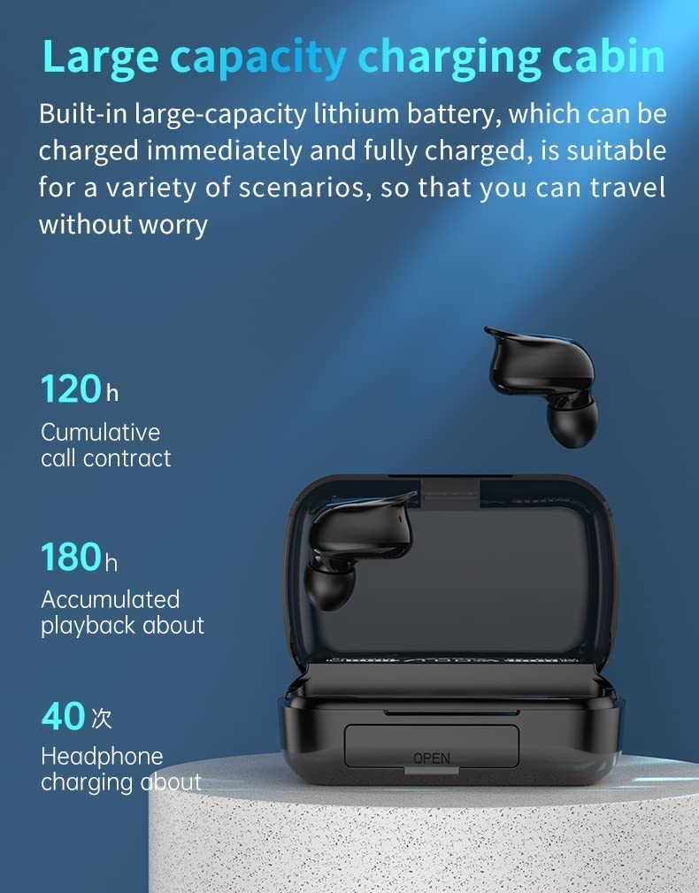 ARTSZY Auricolari Wireless Auricolari Cuffie Auricolari Bluetooth in Un Microfono Incorporato HD Caso di Ricarica IPX7 Impermeabile for Lo Sport