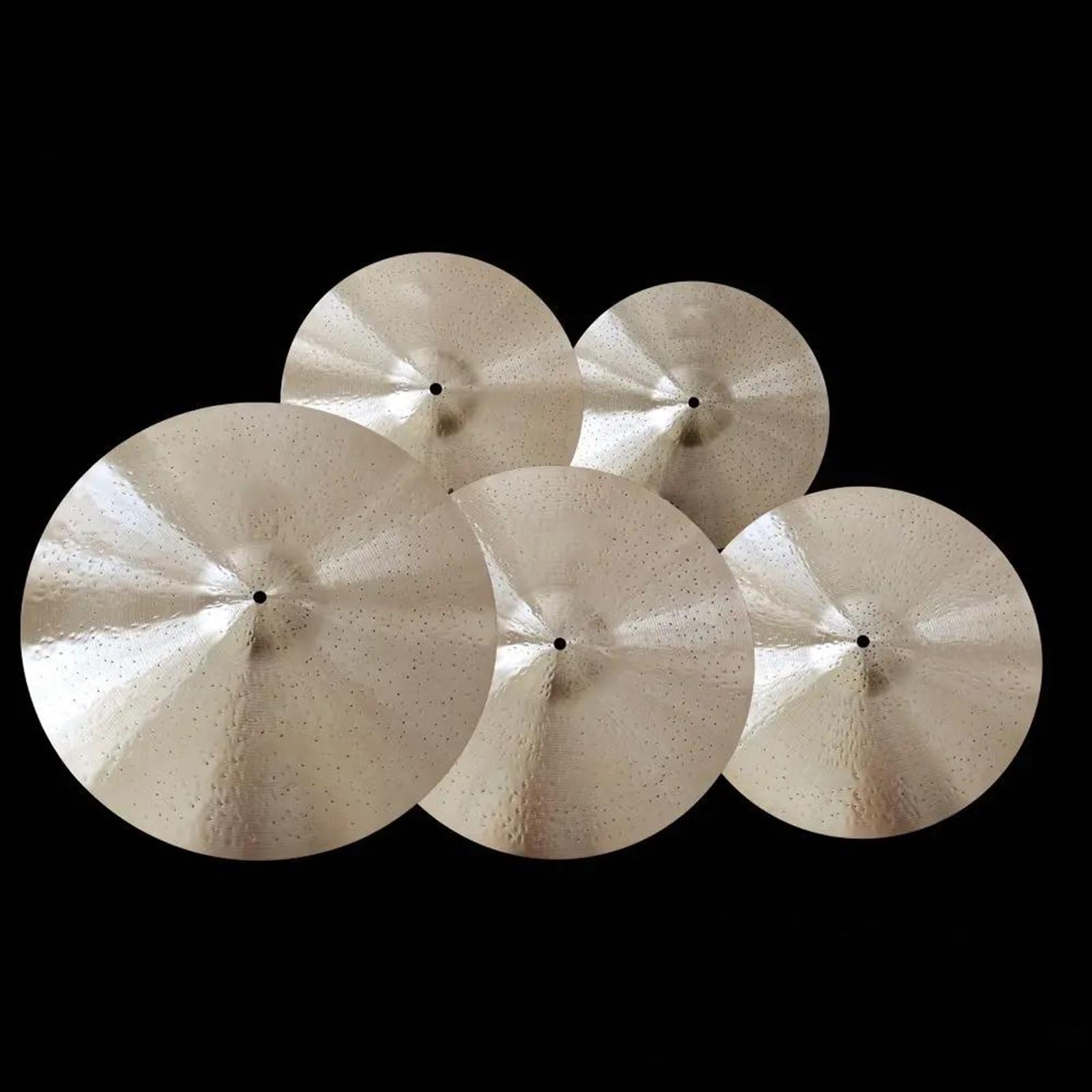Schlaginstrument Becken 5 Stück 14'' Hihat /16'' Crash /18'' Crash /20'' Ride Drum Set Becken Schlaginstrument Zubehör