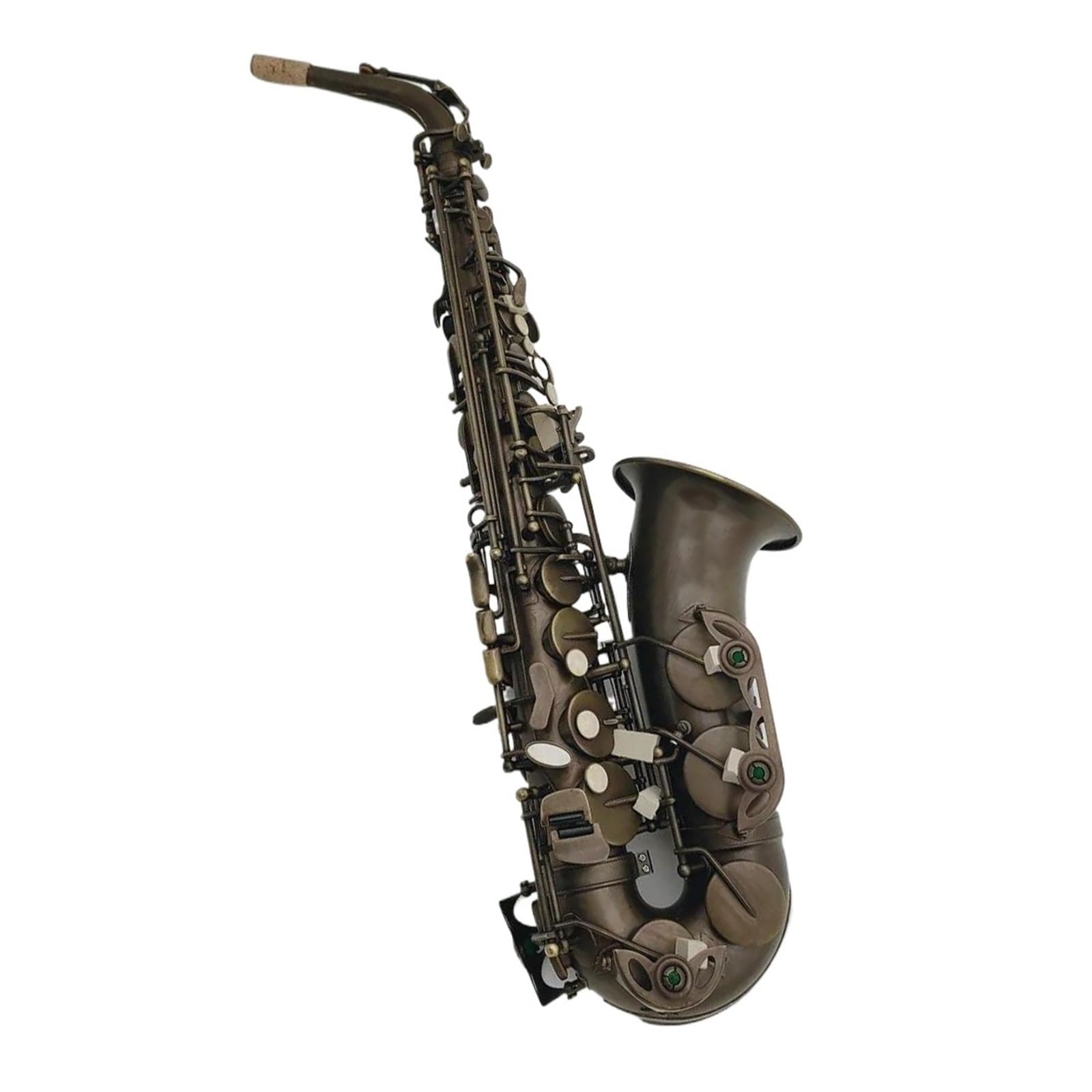 Saksofon Altowy W Kolorze Eb Brown Bronze Instrument Dęty Drewniany Z Pudełkiem I Akcesoriami Saksofon